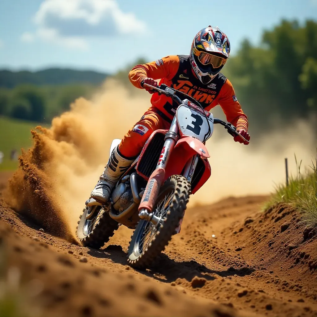 Motocross Fury in Mothern, France: Sharp Turn