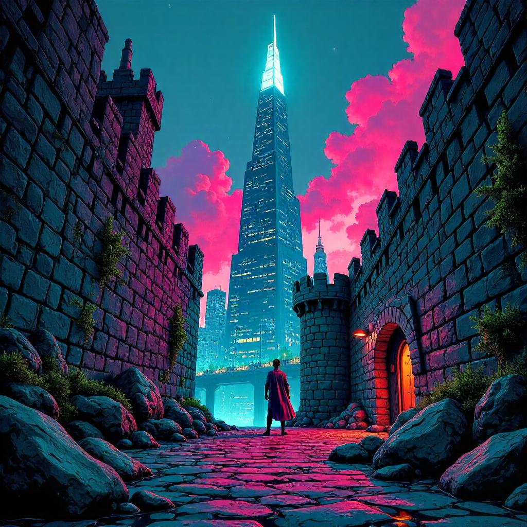 Skyscraper Fortress: A Comic-Book Skyline