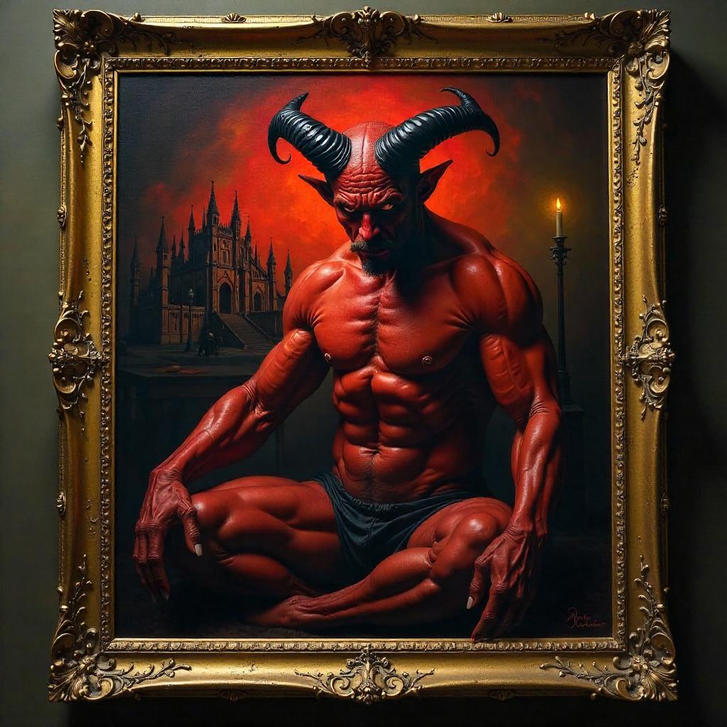 The Infernal Portrait Within a Frame