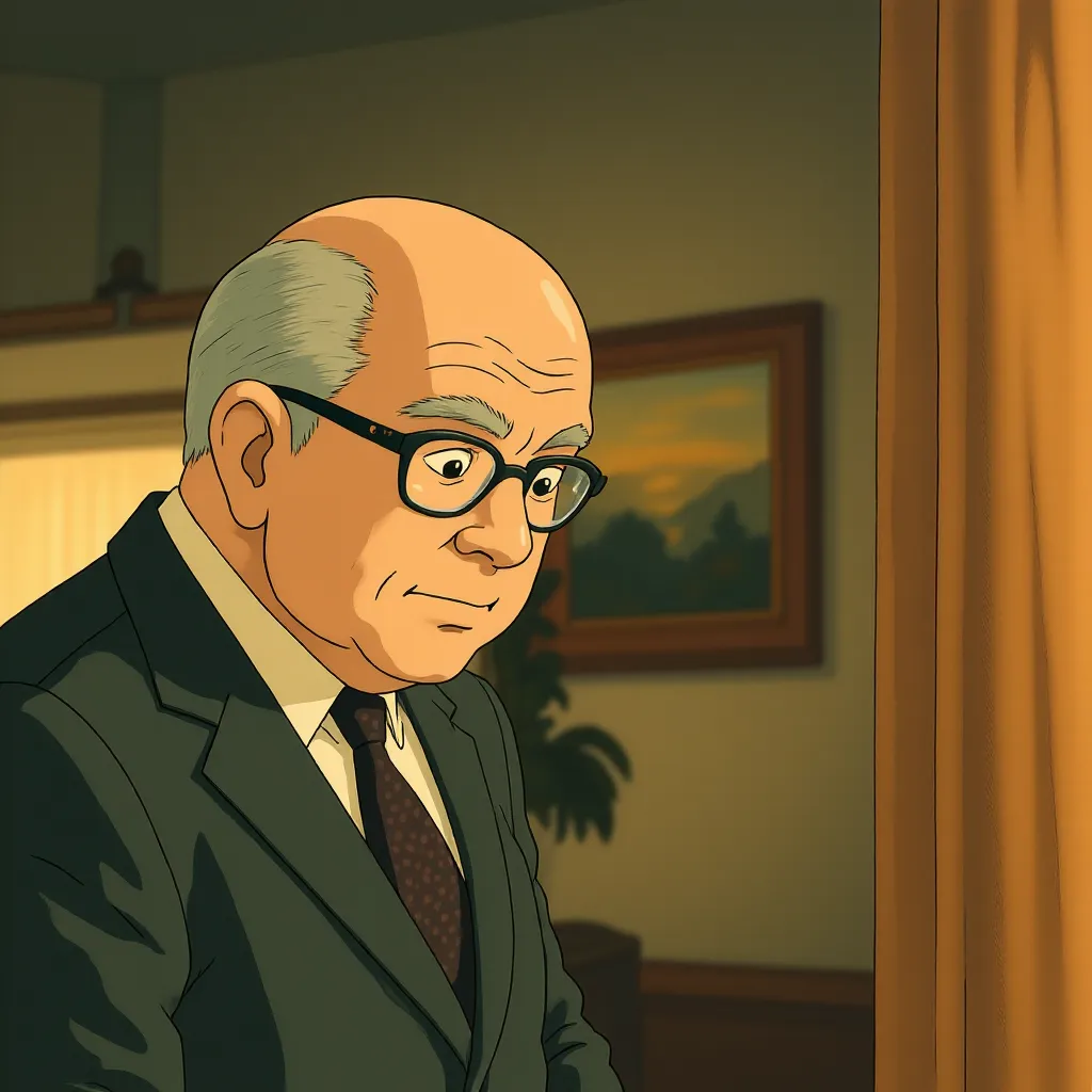 Christian Bale in Vice (2018) - Anime style