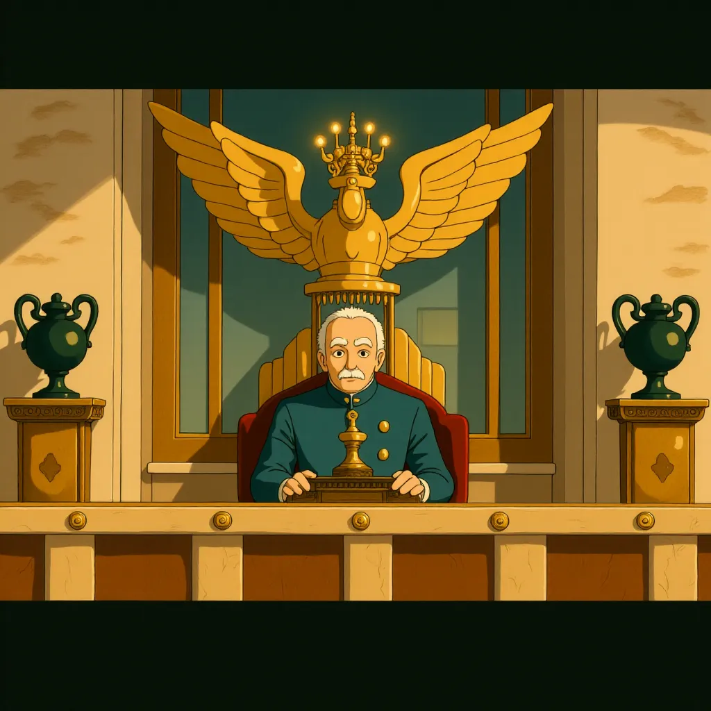 Donald Sutherland in The Hunger Games: Mockingjay - Part 1 (2014) - Anime style
