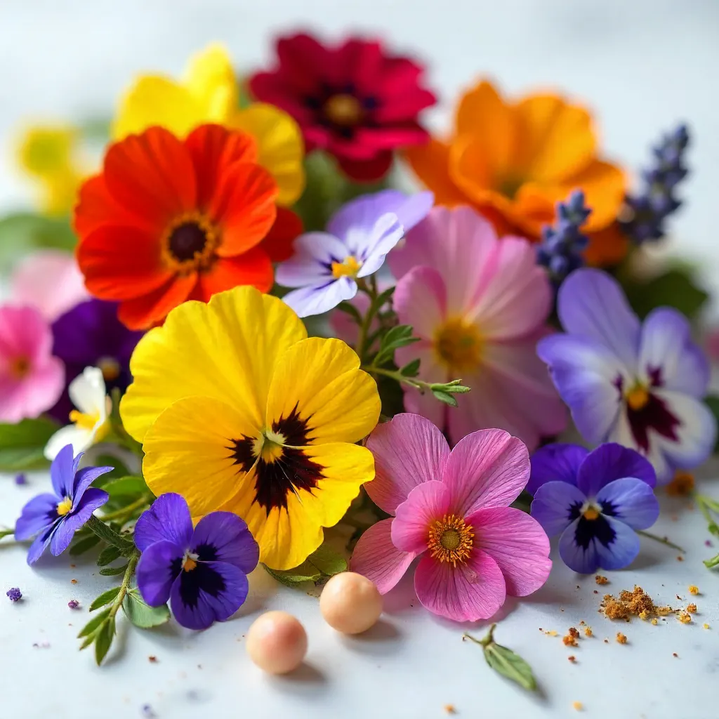 Vibrant Edible Flowers for Culinary Decor
