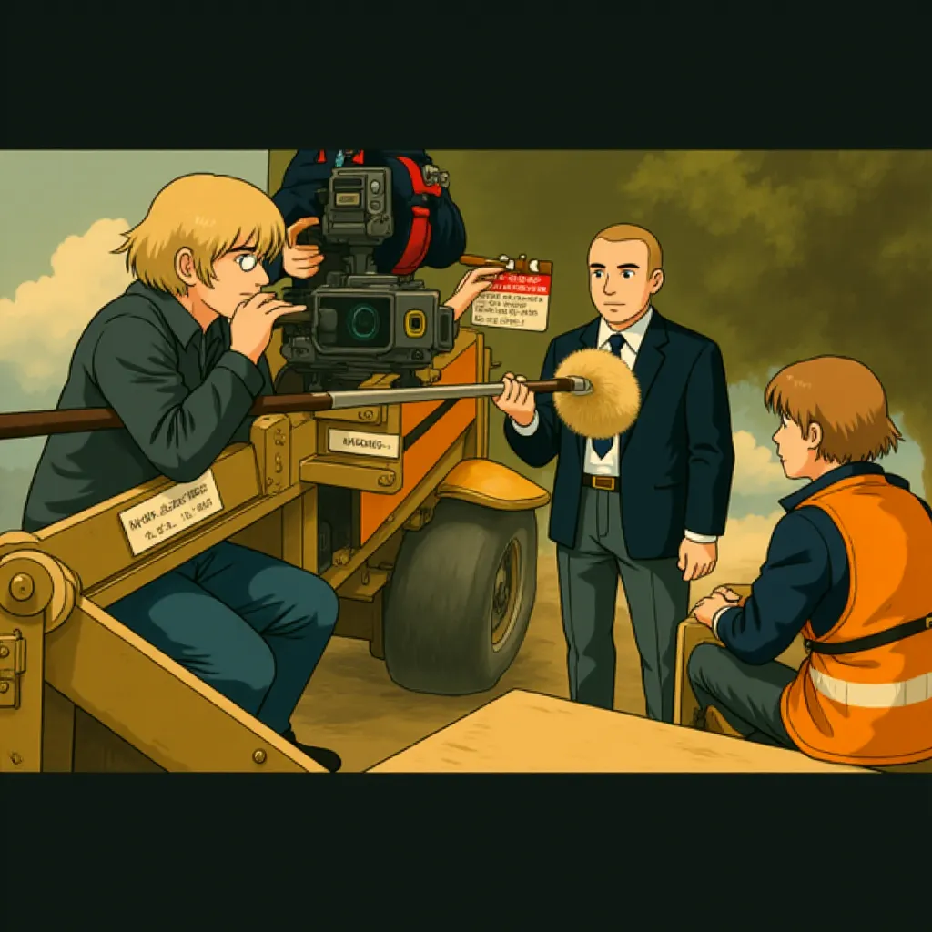 Sam Mendes and Dave Bautista in Spectre (2015) - Anime style
