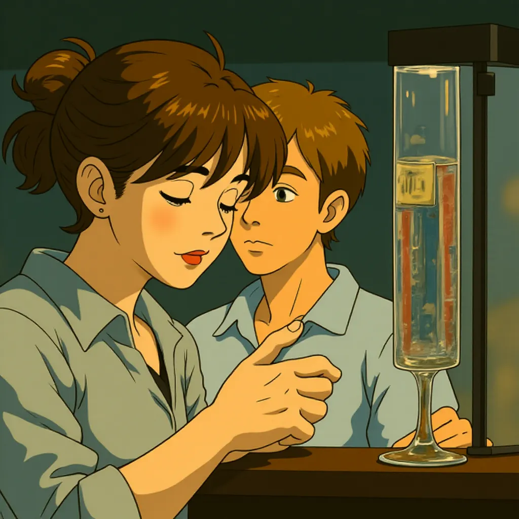 Rachel Weisz and Jeremy Renner in The Bourne Legacy (2012) - Anime style