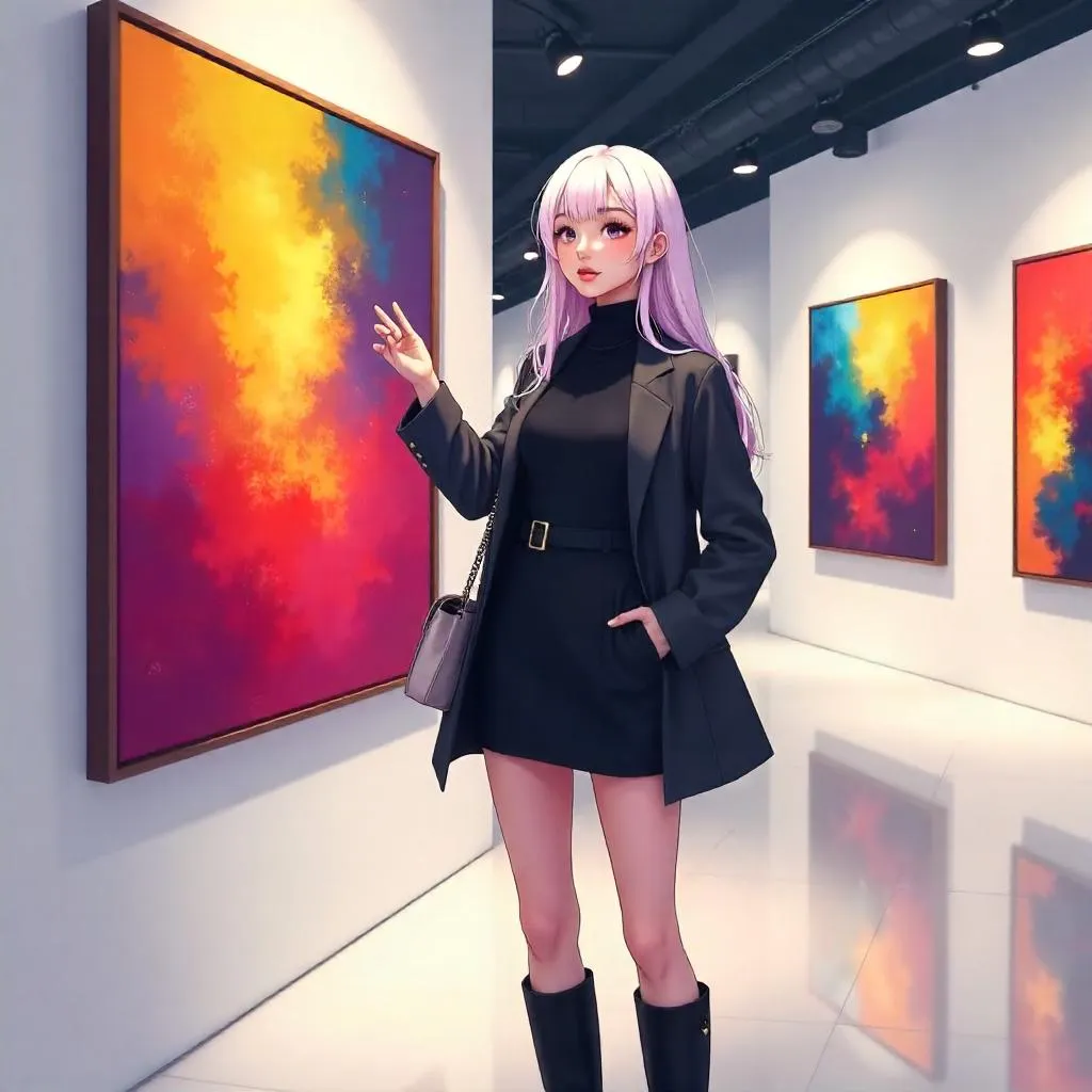Anime Chic in a Contemporary Art Gallery