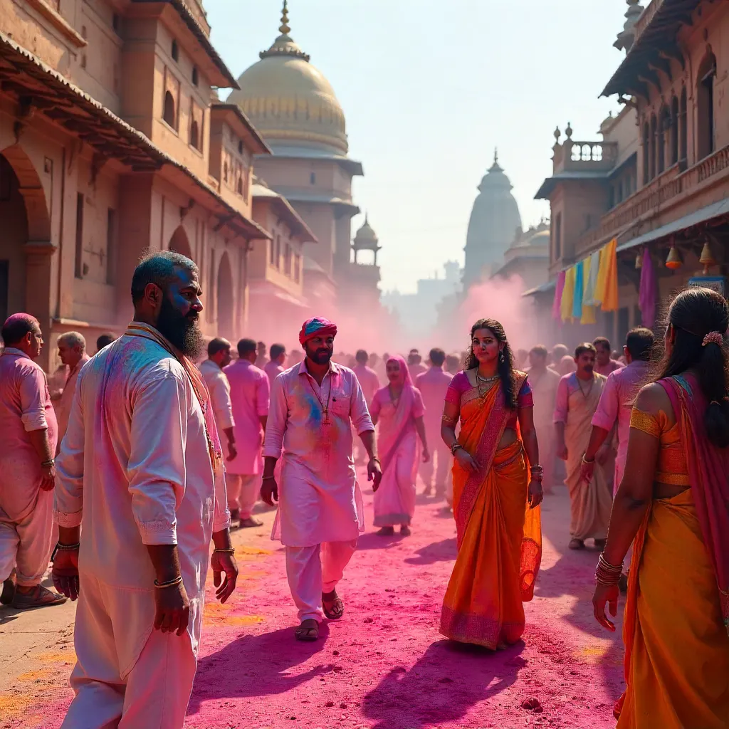 Vrindavan Holi: A Colorful Powder Celebration