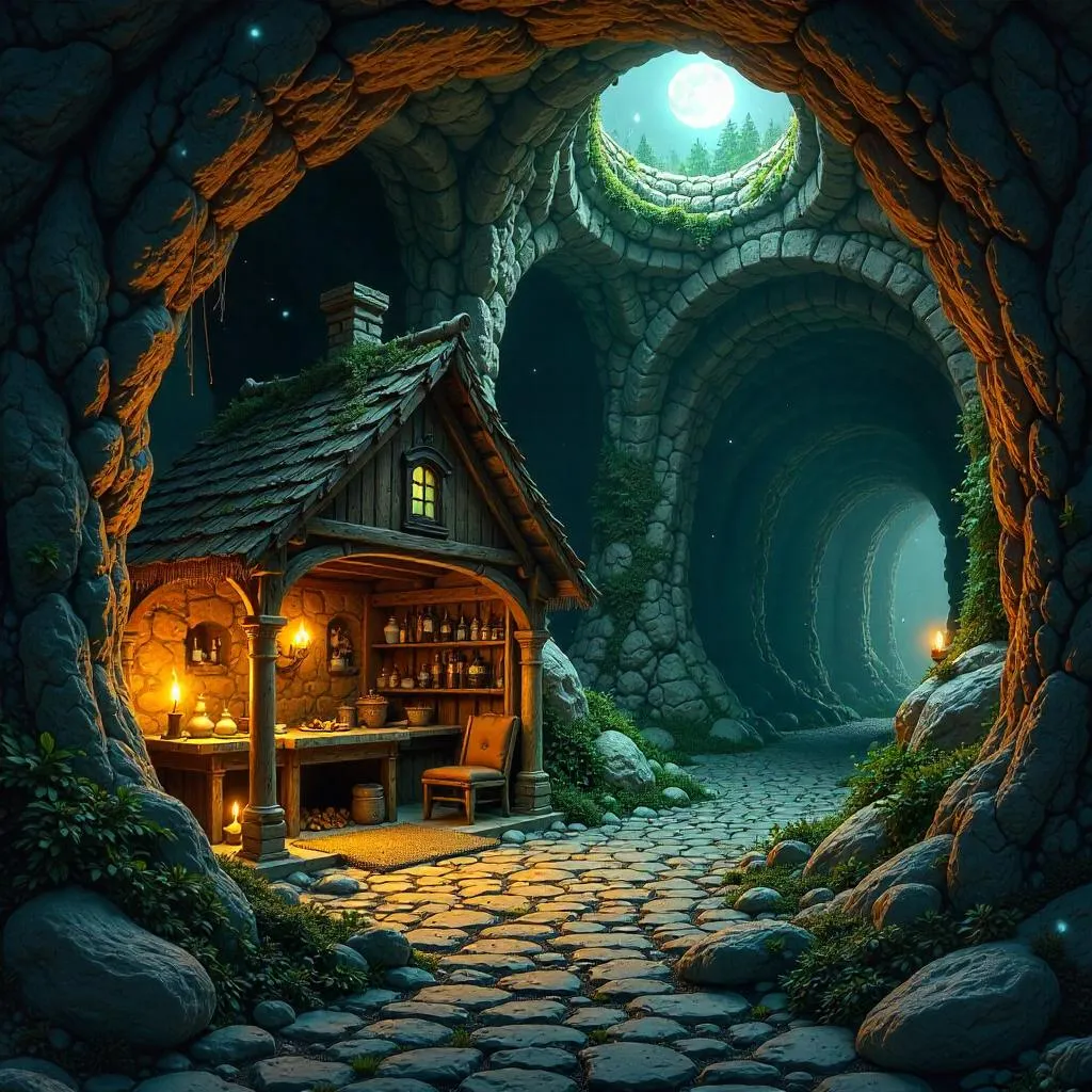 Cottage in the Catacombs: Concept Art
