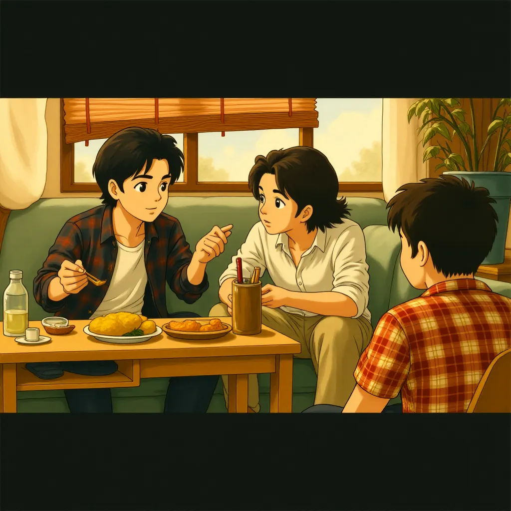 Bradley Cooper, Ken Jeong, and Ed Helms in The Hangover Part II (2011) - Anime style
