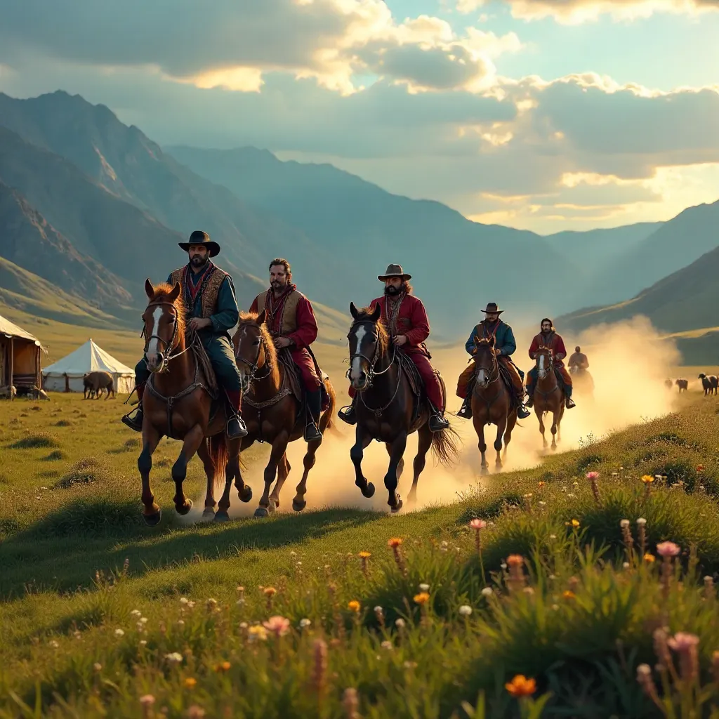 Galloping Through Ulupamir: A Vibrant Turkish Equestrian Scene