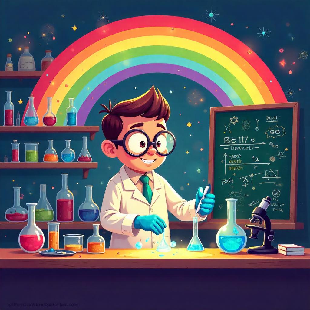 Rainbow in a Cartoon Laboratory