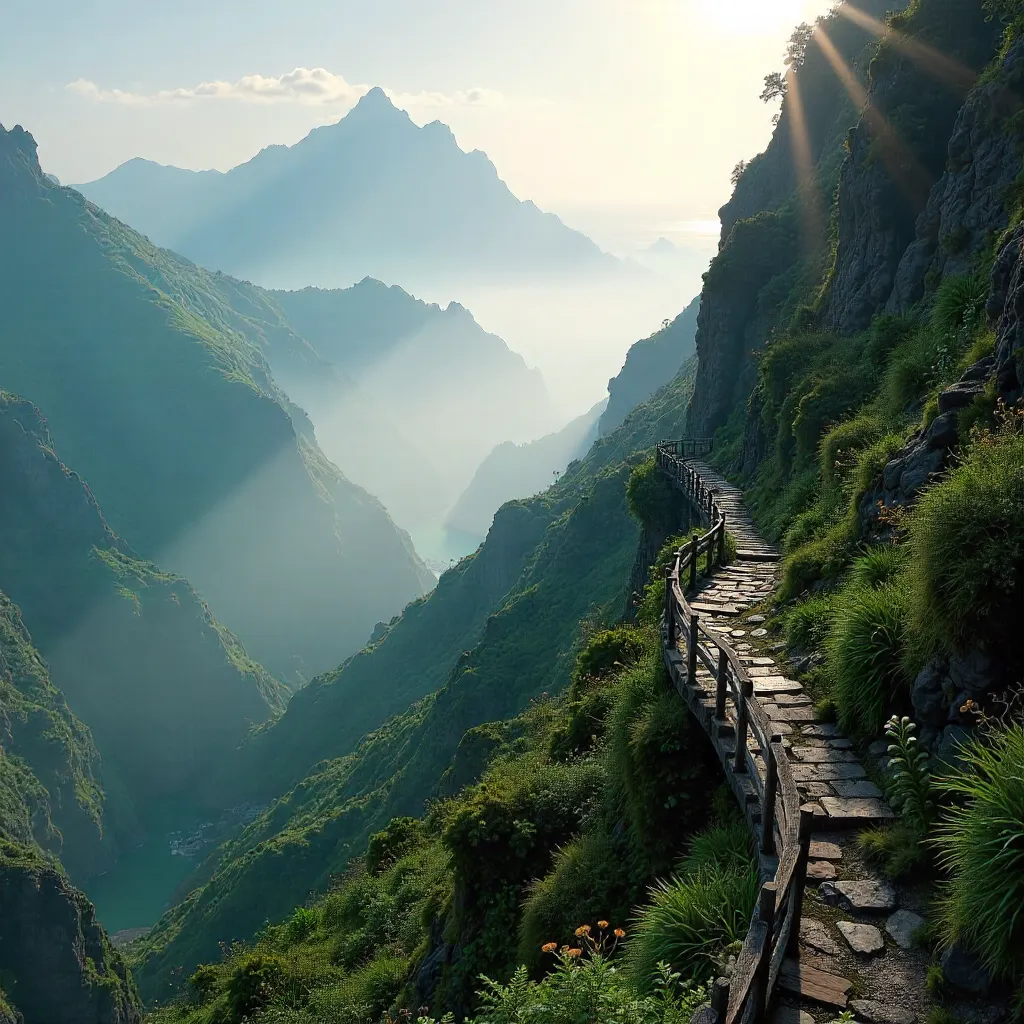 Misty Madeira: Lush Mountain Landscape