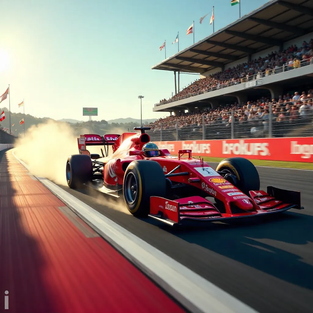 Red Race Car at Kyalami: Thrilling Motorsport