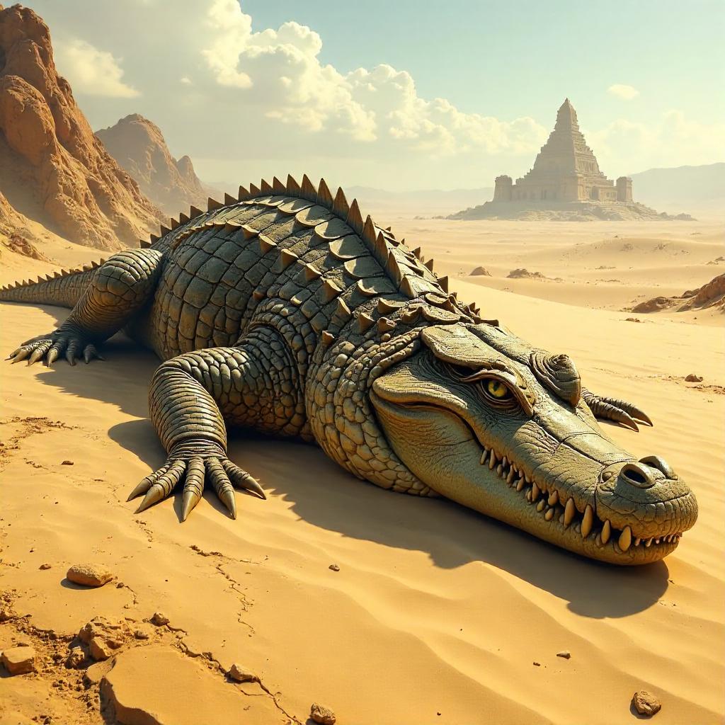 Desert Concept: The Solar Hunting Crocodile