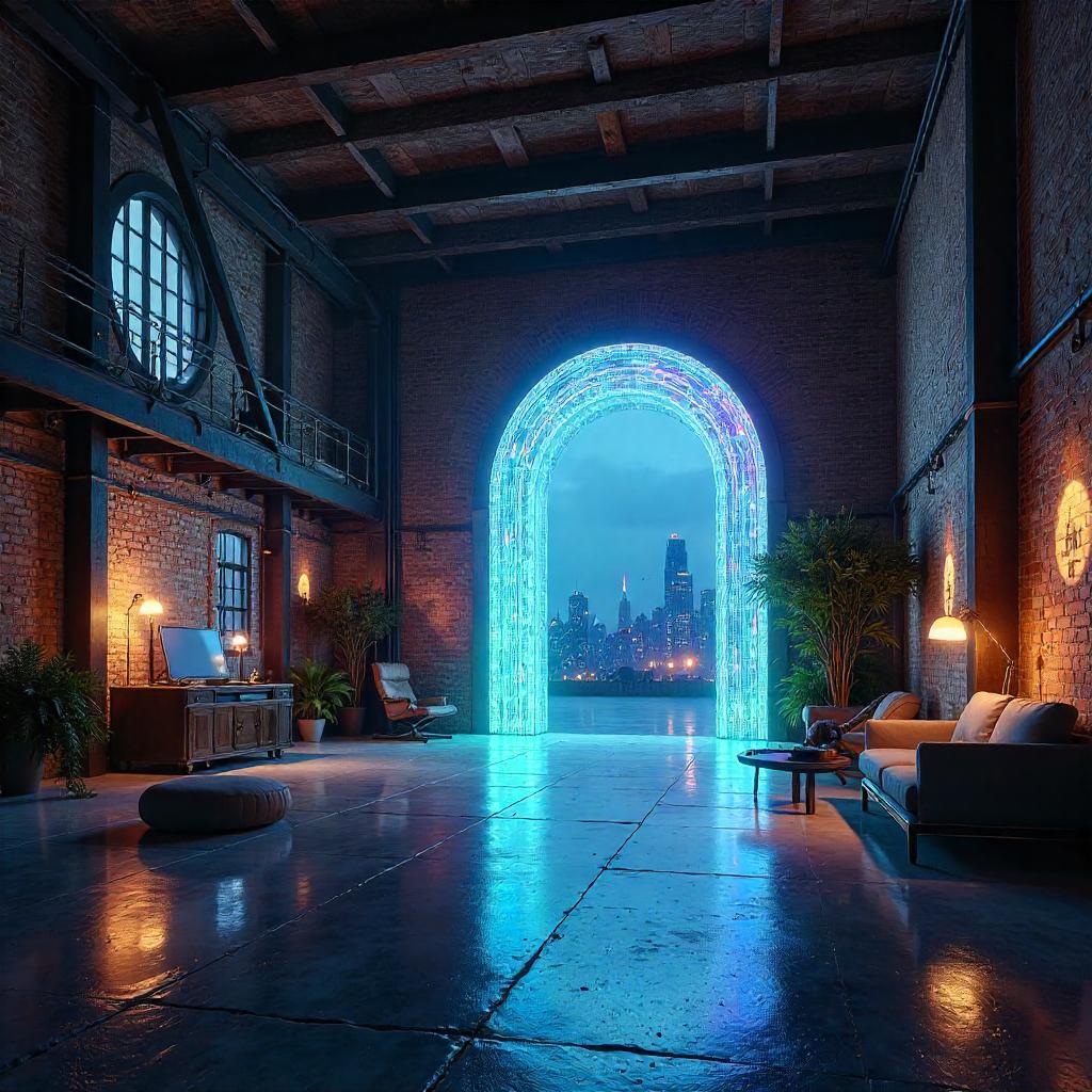 Gateway of Light in a Loft Studio