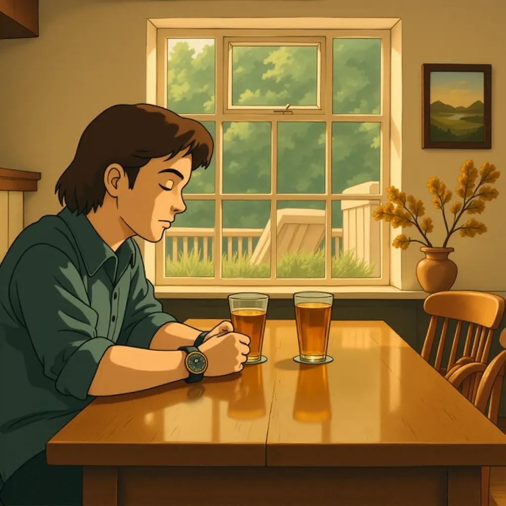 Brad Pitt and Kerry Condon in F1: The Movie (2025) - Ghibli style