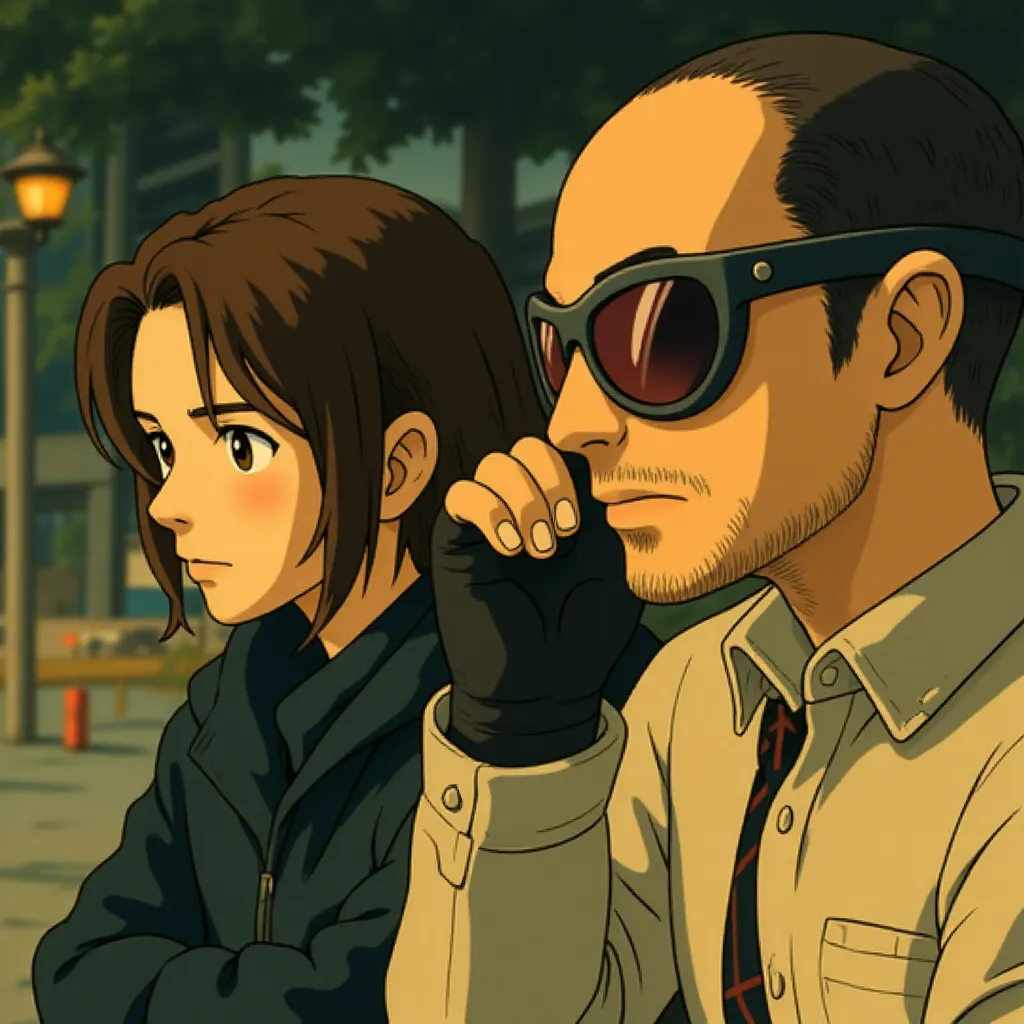 Anthony Mackie and Sebastian Stan in Captain America: Civil War (2016) - Anime style