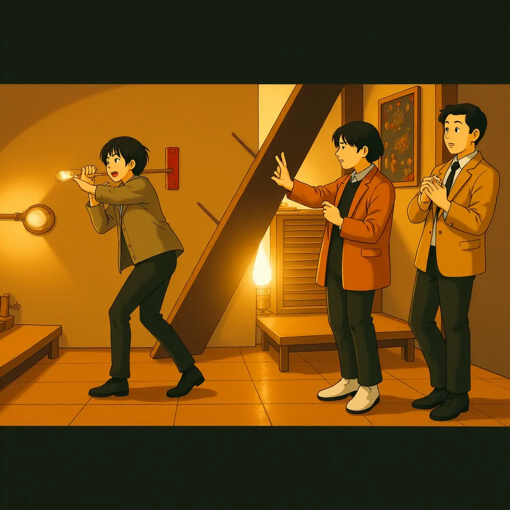 Seth Rogen, Emma Watson, and Jonah Hill in This Is the End (2013) - Anime style