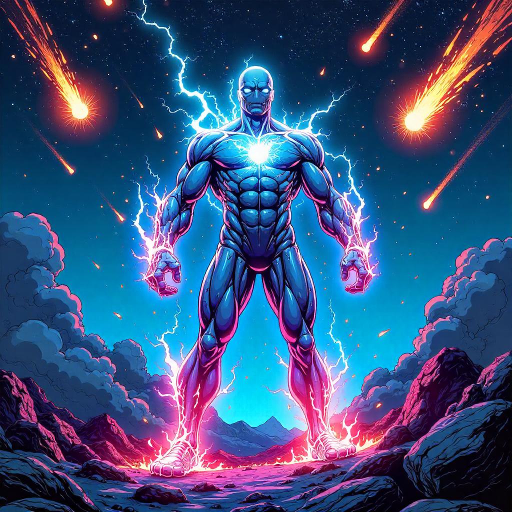 Electric Energy Being in a Meteor Shower