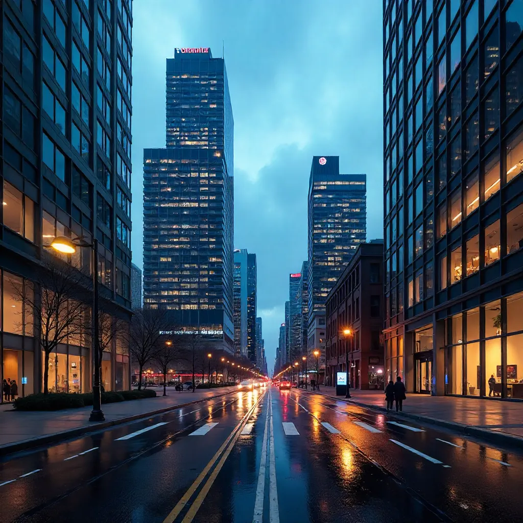 Reflective Skyscrapers of Downtown Toronto