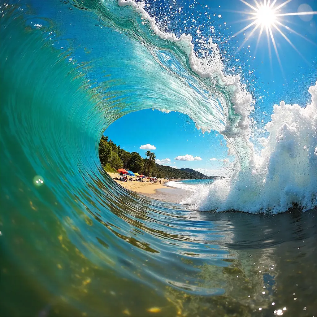 Inside the Wave: Summer Light at Chapadmalal Beach