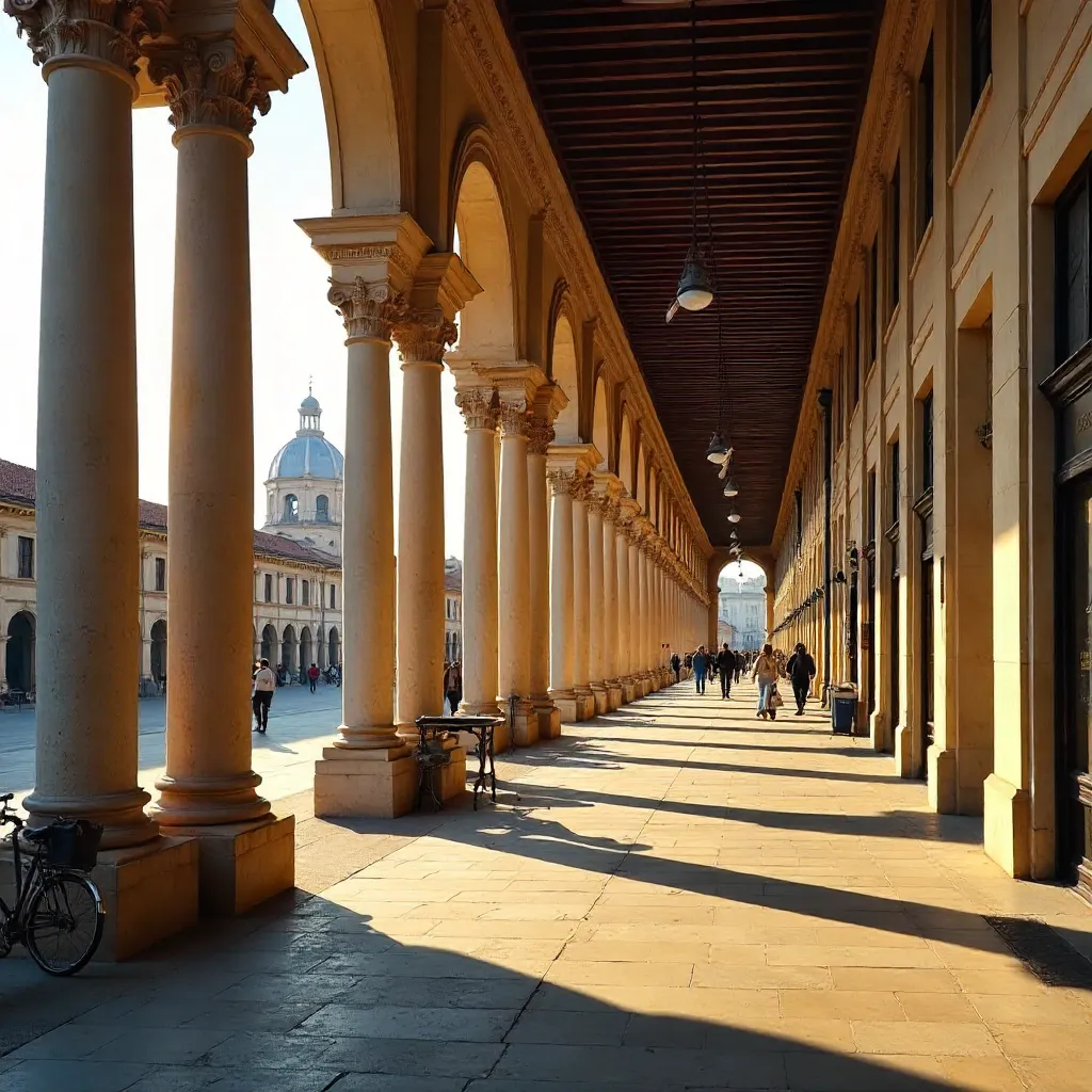 Bologna Arcades at Golden Hour