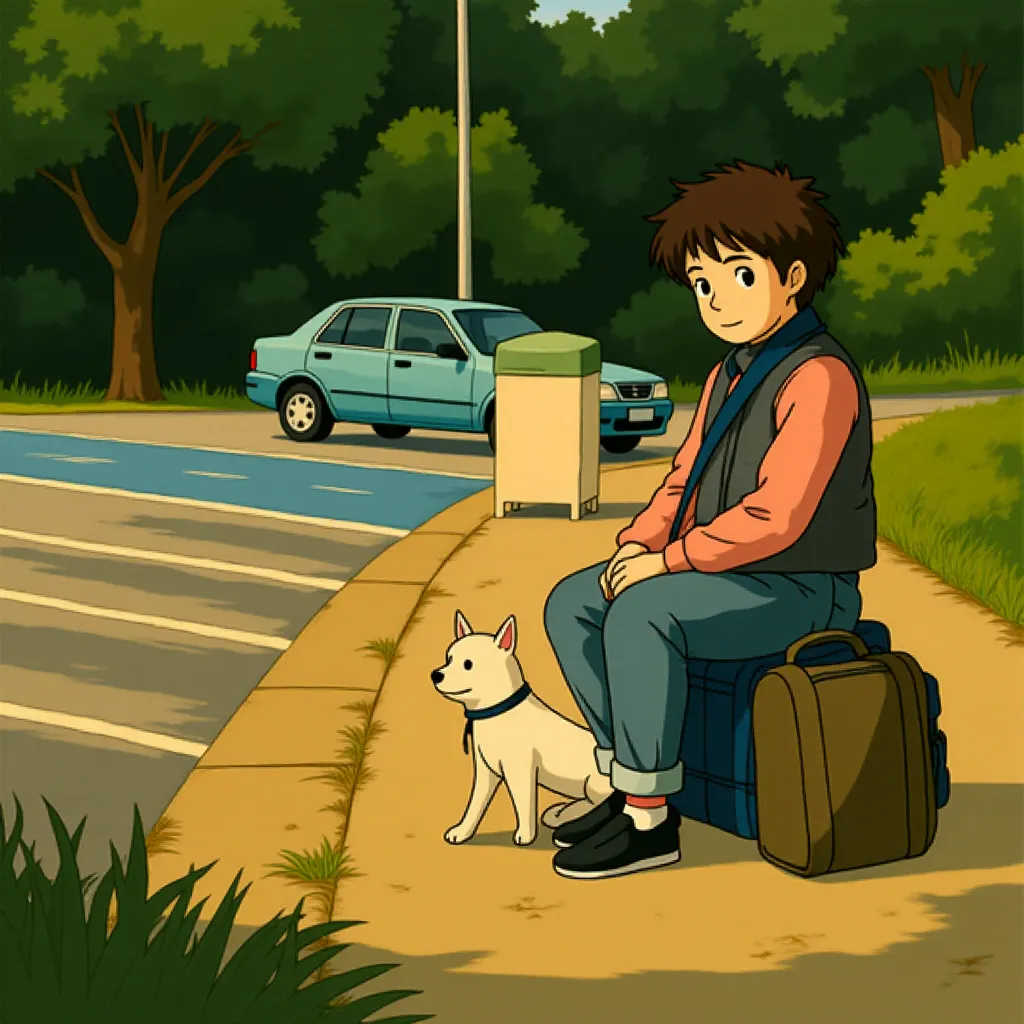 Zach Galifianakis in Due Date (2010) - Anime style