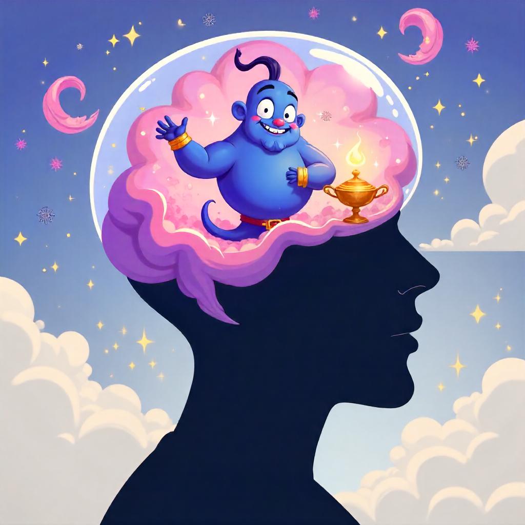 Genie Within: A Cartoon Mindscape