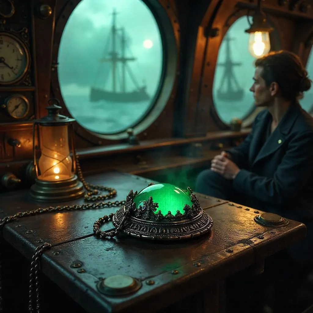 Cursed Amulet Aboard a Brass Airship
