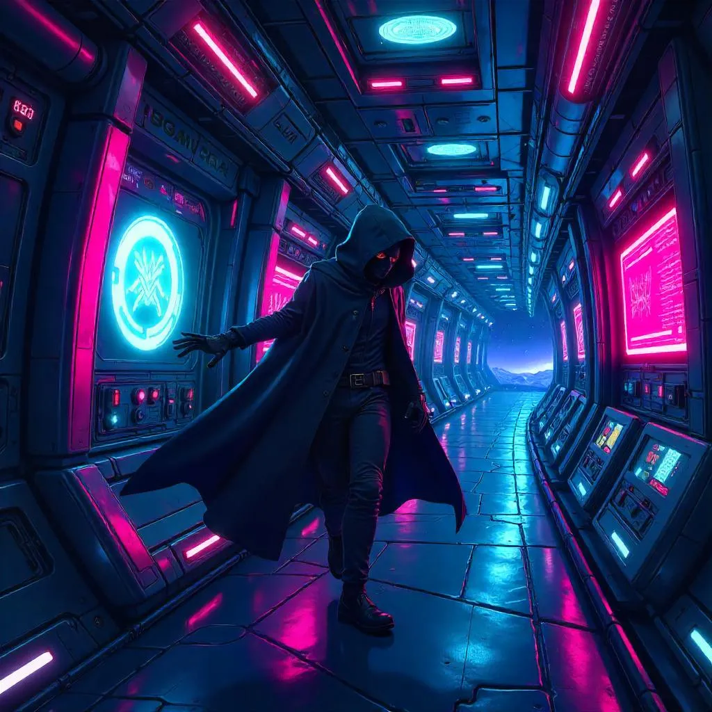Neon Heist: Anime Thief in an Alien Ship