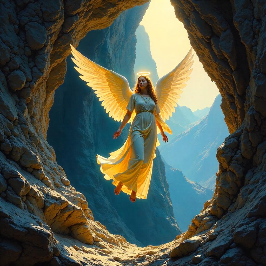 Angelic Reverie in a Mountain Cave