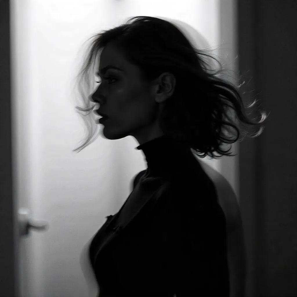 Motion Blur Noir Portrait of a Woman