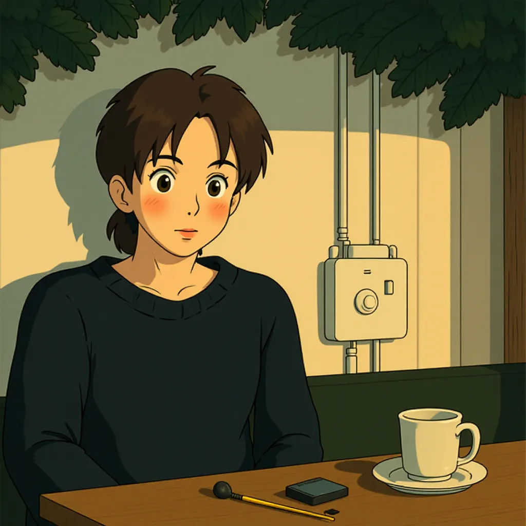 Martina Gedeck in The Lives of Others (2006) - Anime style