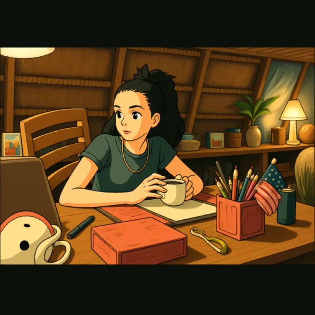 Jessica Williams in Road House (2024) - Ghibli style