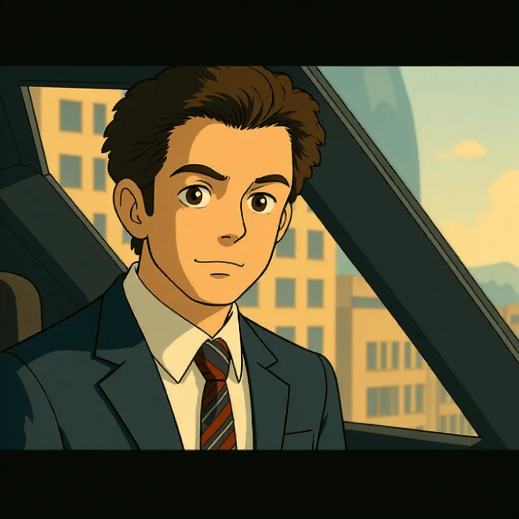 Ryan Gosling in The Big Short (2015) - Anime style