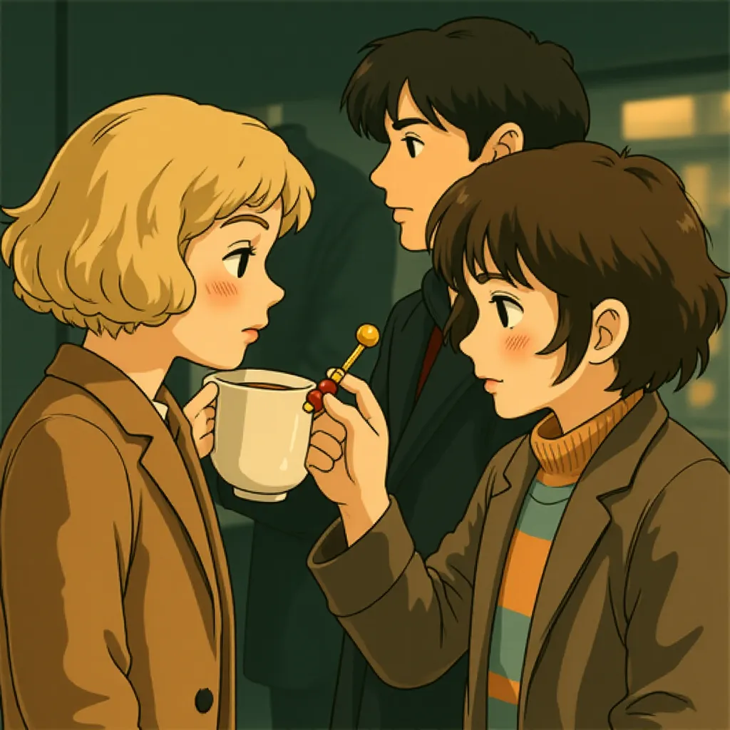 Chloë Grace Moretz and Asa Butterfield in Hugo (2011) - Anime style