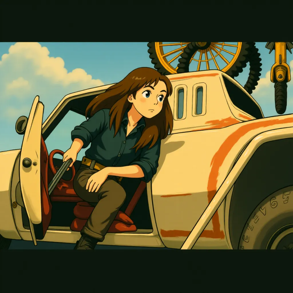 Anya Taylor-Joy in Furiosa: A Mad Max Saga (2024) - Ghibli style