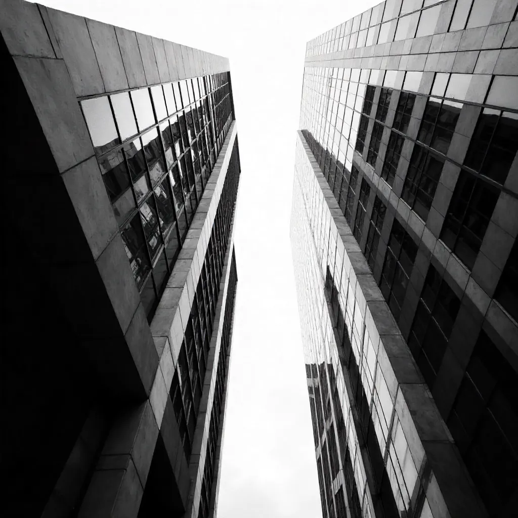 Monochrome Geometry of Modern Architecture