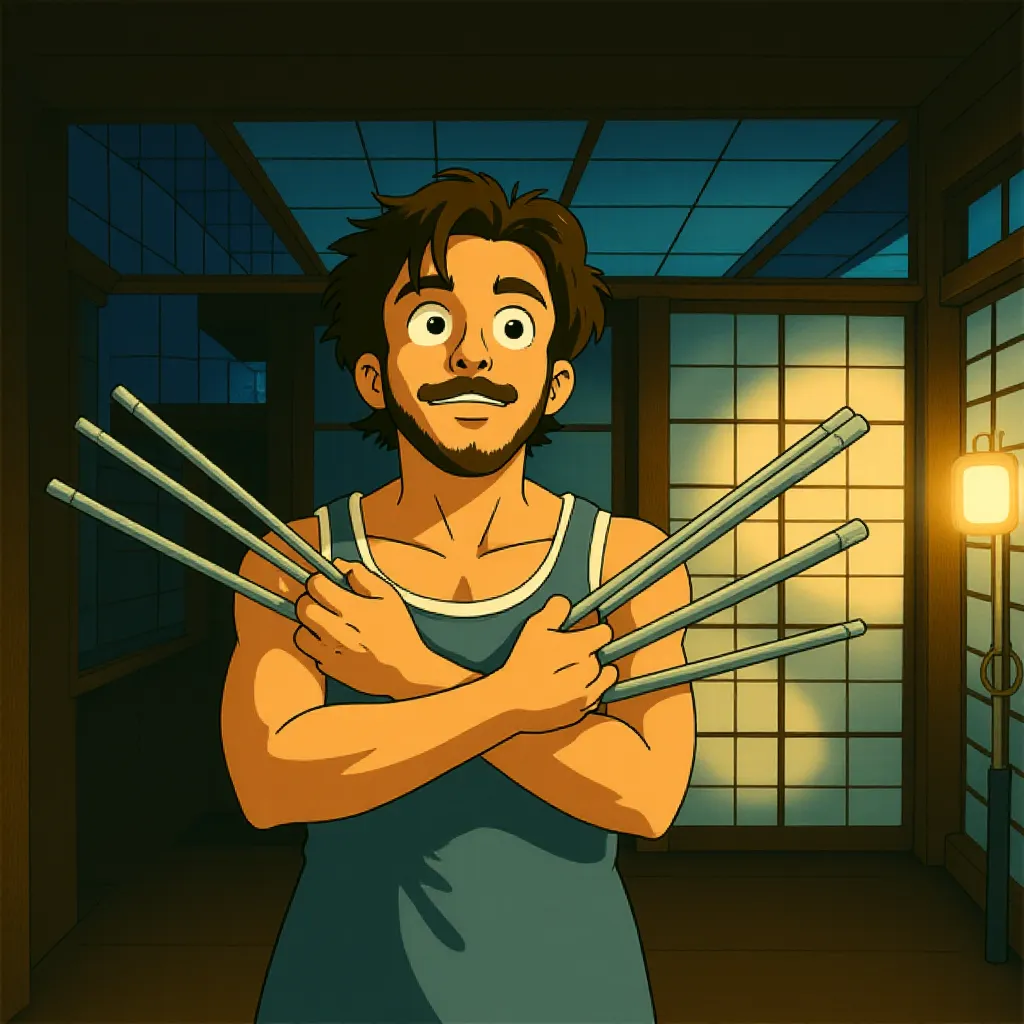 Hugh Jackman in X-Men Origins: Wolverine (2009) - Anime style
