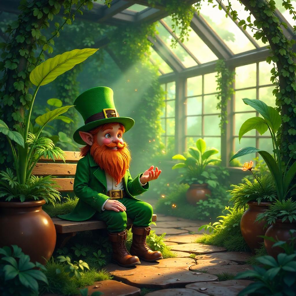 Leprechaun in a Glasshouse: Digital Greenhouse Dream