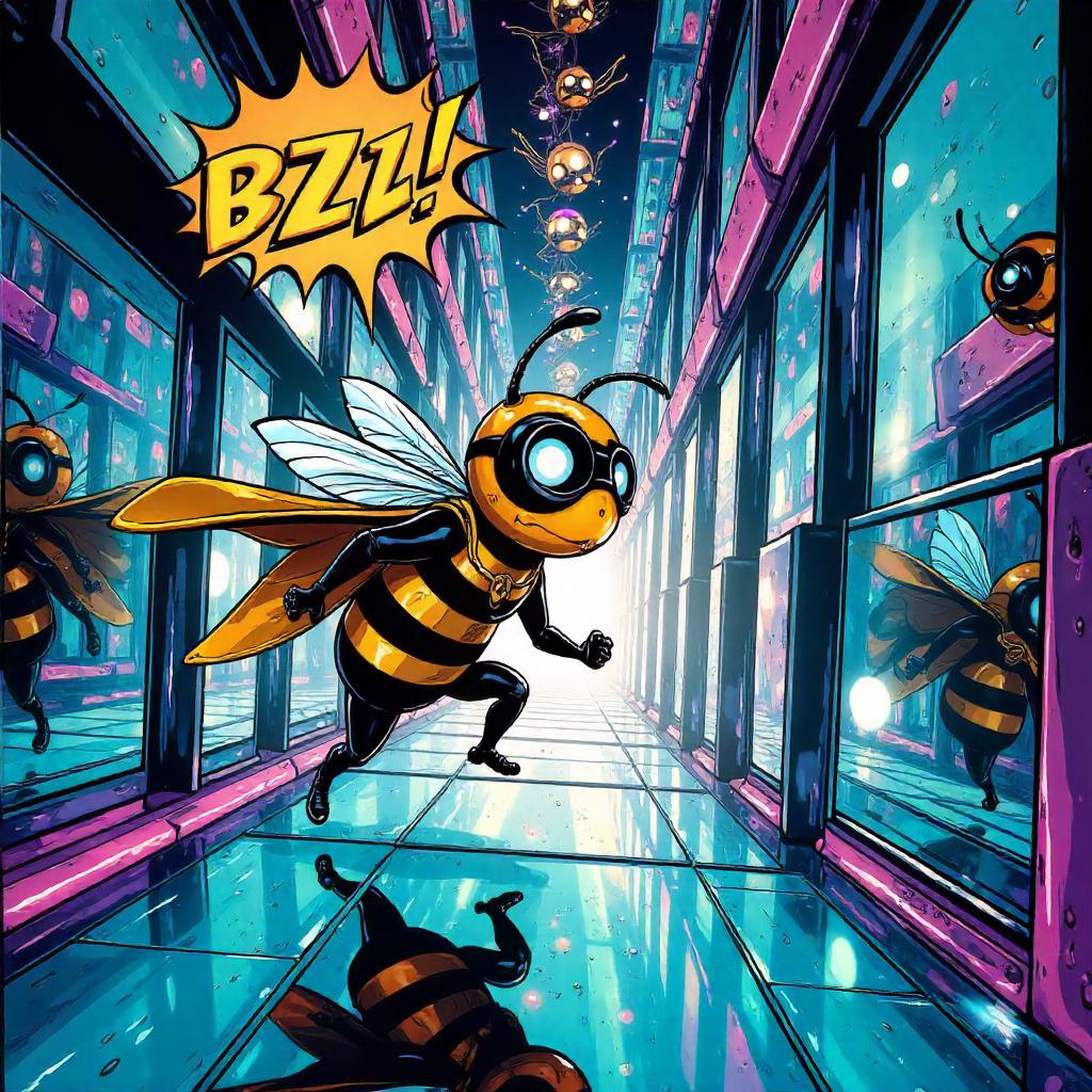 Bee in a Mirror Maze: Comic Book Quest