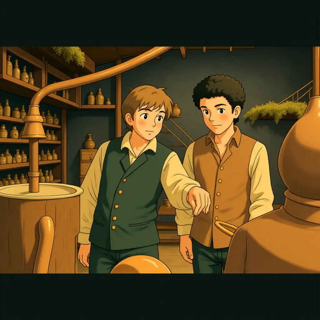 Dustin Hoffman and Ben Whishaw in Perfume: The Story of a Murderer (2006) - Anime style
