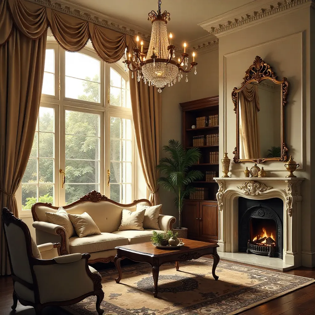Vintage Elegance: Classic Living Room
