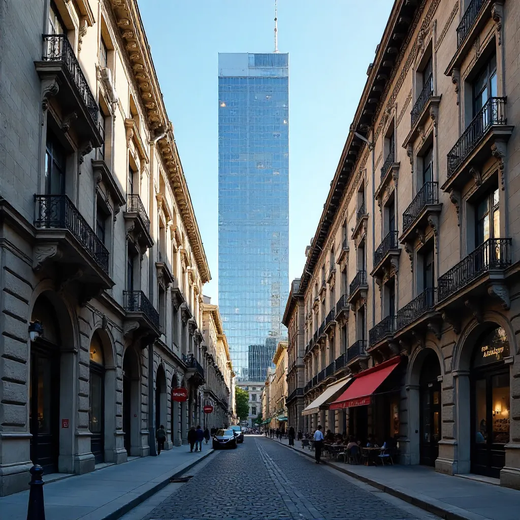 Historic-Modern Montreal Skyline Juxtaposition