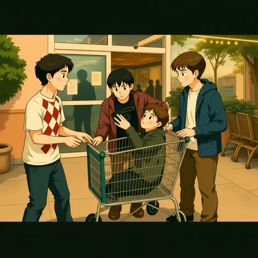 Thomas Mann, Dax Flame, Oliver Cooper, and Jonathan Daniel Brown in Project X (2012) - Anime style