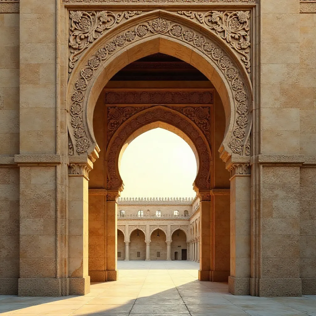 Stunning Archway with Intricate Repeating Patterns