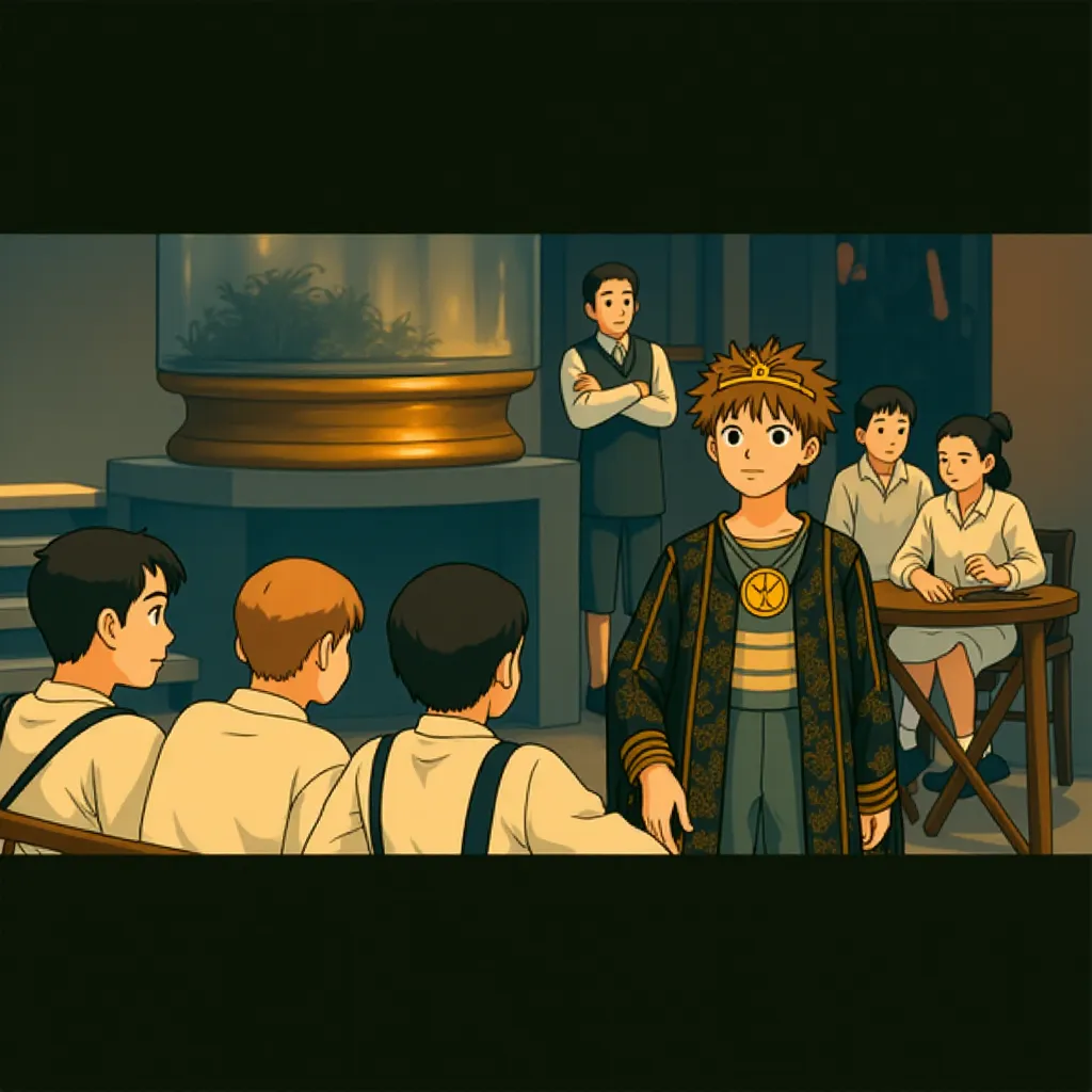 Fred Hechinger in Gladiator II (2024) - Ghibli style