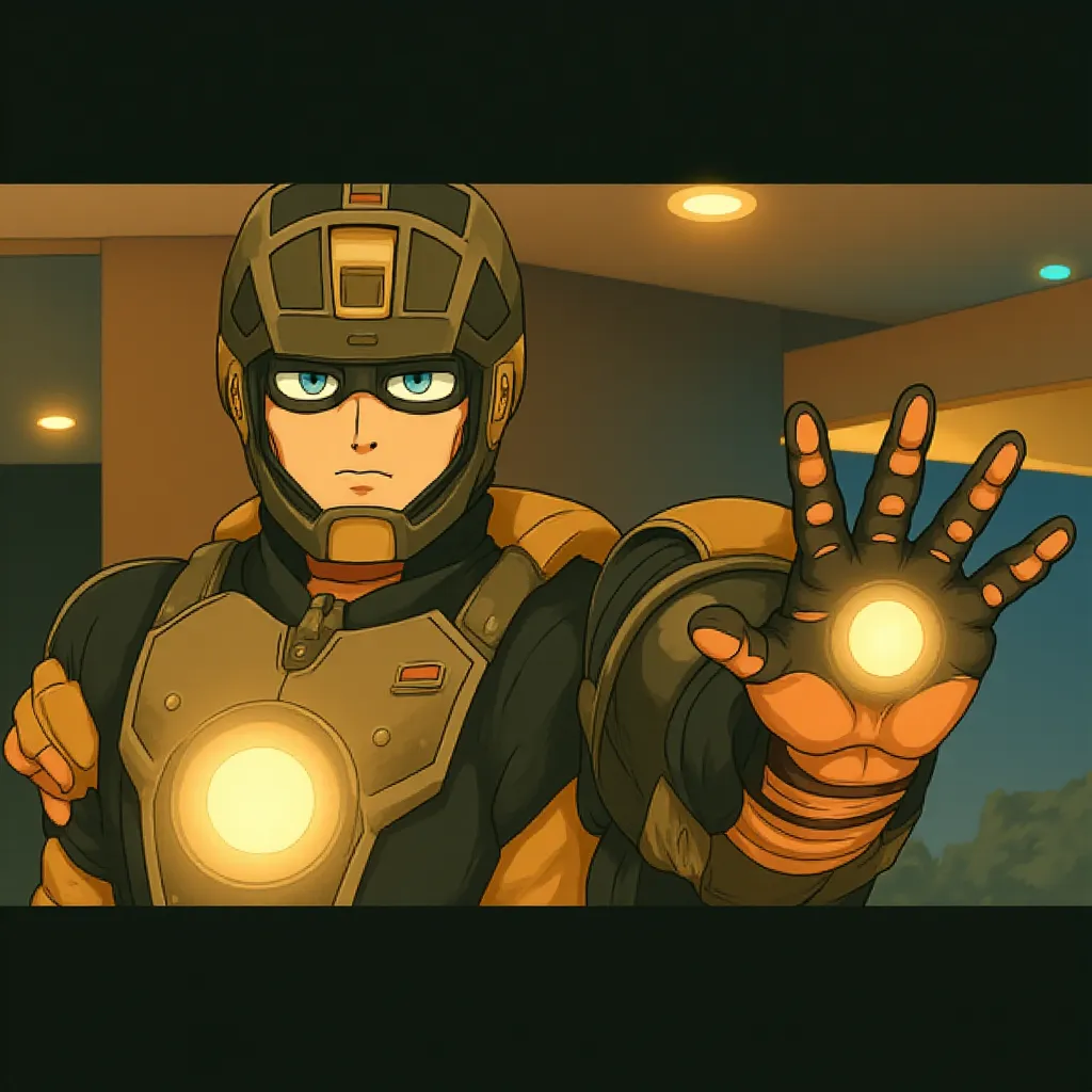 Don Cheadle in Iron Man 2 (2010) - Anime style