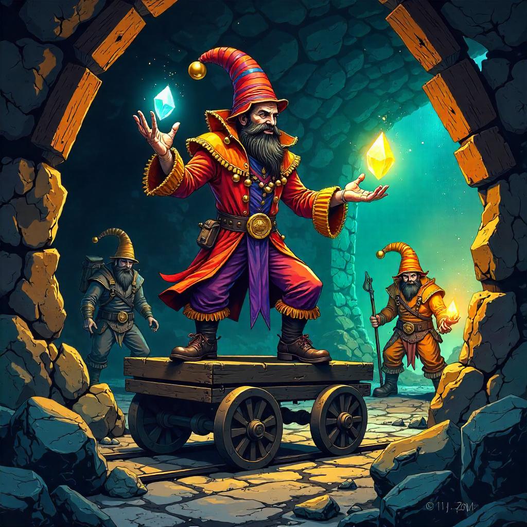 Jester in a Dwarven Mine: Comic Book Splash