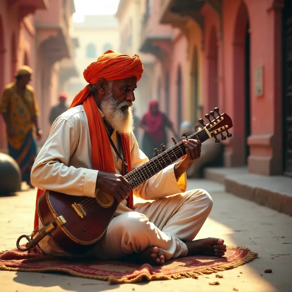Sarangi Serenade on Jaipur's Pink Street