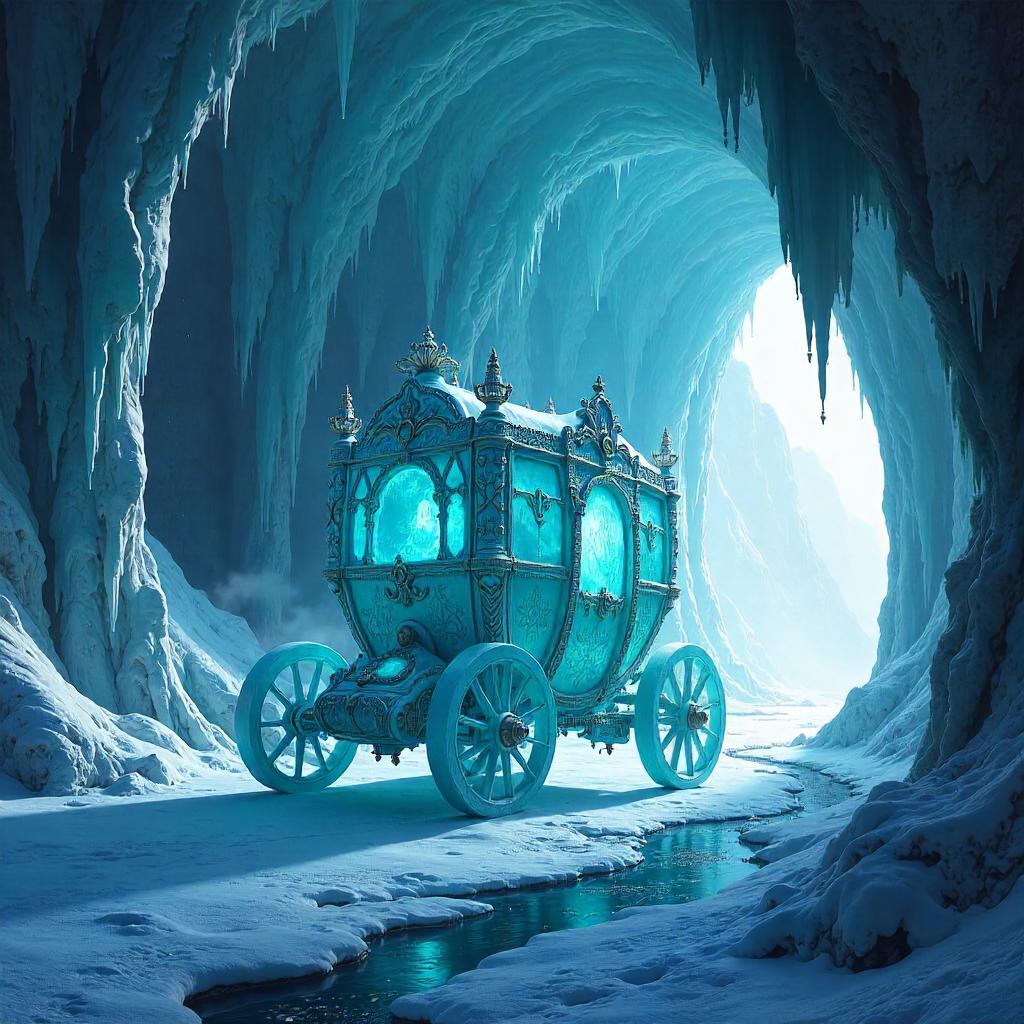 Ice Cave Carriage: Concept Art Exploration